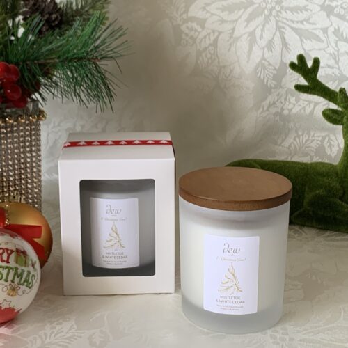 Mistletoe & White Cedar <br>Large 1 Wick