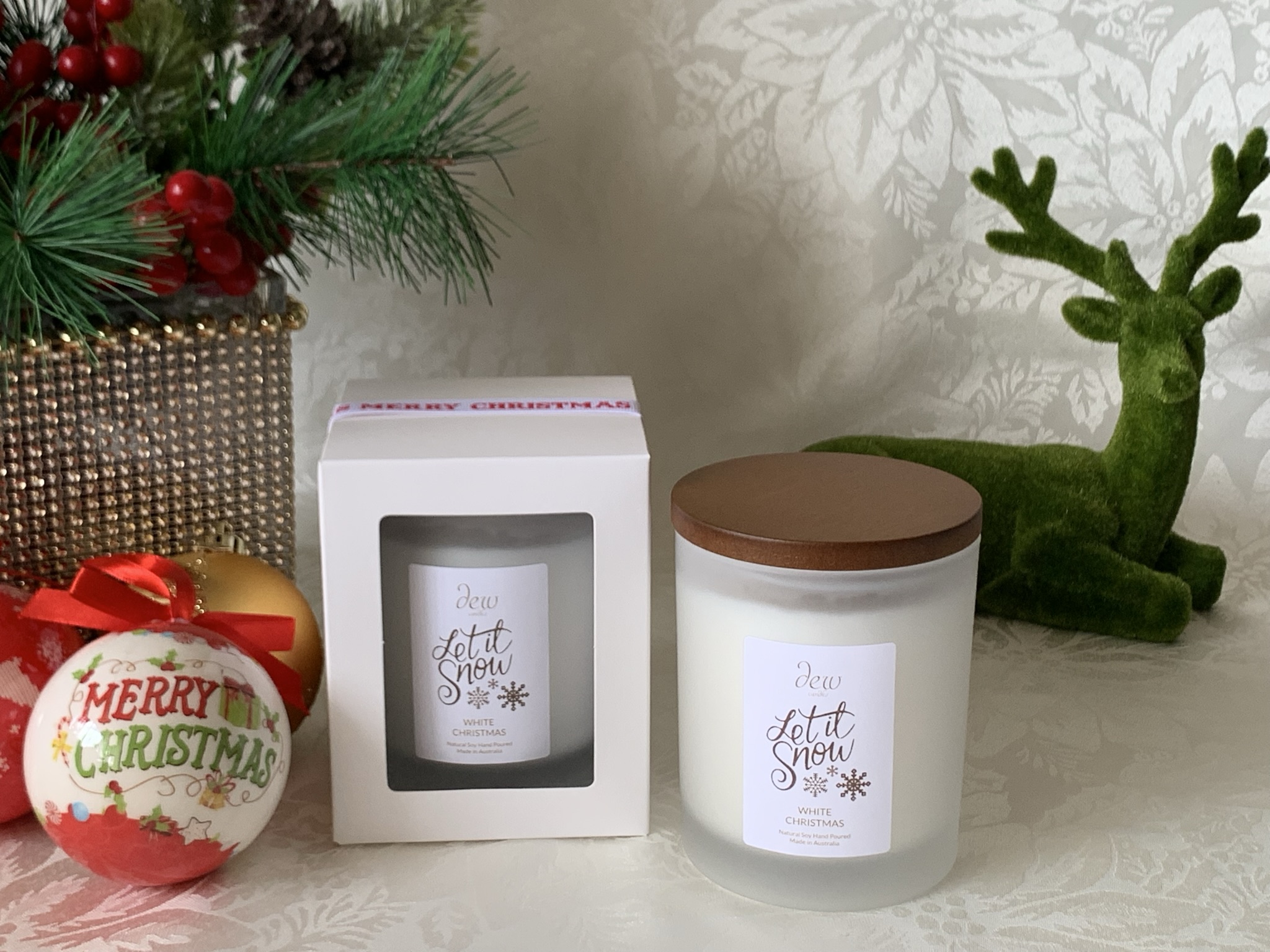 White Christmas<br>Large 1 Wick