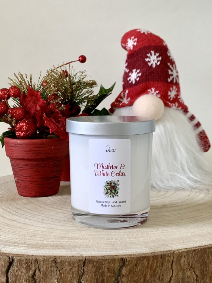 Mistletoe & White Cedar <br>Medium 1 Wick